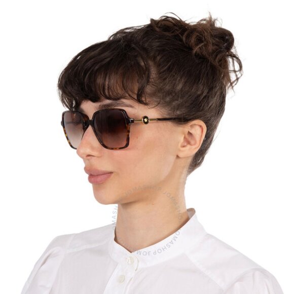 Versace Brown Gradient Square Ladies Sunglasses - Picture 2 of 2